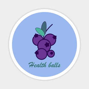 Health blueberrys balls Magnet